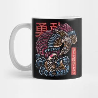 Magical Koi Fish and Bird Full Color Mug